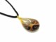 Murano Glass Necklaces - Murano oval Necklaces - COLV0294 - 50x30 mm - Brown
