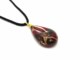 Murano Glass Necklaces - Murano oval Necklaces - COLV0294 - 50x30 mm - Red