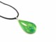 Murano Glass Necklaces - Murano oval Necklace in transparent glass - COLV0295 - 45x22 mm - Green
