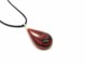 Murano Glass Necklaces - Murano oval Necklace in transparent glass - COLV0295 - 45x22 mm - Red