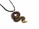 Murano Glass Necklaces - Murano glass snake necklace - COLVO297 - 55x25 mm - Red