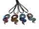 Murano Glass Necklaces - Murano glass snake necklace - COLVO297 - 55x25 mm - Assorted Colours