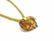 Murano Glass Necklaces - murano glass heart necklace - COLV0312 - 50x38 mm - Brown