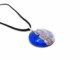 Murano Glass Necklaces - Necklaces Murano Glass - COLV0317 - 40 mm in Diameter - Blue