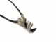 Murano Glass Necklaces - Spiral Murano Glass Necklaces - COLV0318 - 40x15 mm - Black