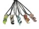 Murano Glass Necklaces - Spiral Murano Glass Necklaces - COLV0318 - 40x15 mm - Assorted Colours