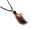 Murano Glass Necklaces - Murano glass Necklace oval - COLV0319 - 50x30 mm - Red