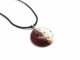 Murano Glass Necklaces - Murano Glass Necklaces in curved shape - COLV0320 - 40 mm in diameter - Dark Red