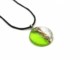 Murano Glass Necklaces - Murano Glass Necklaces in curved shape - COLV0320 - 40 mm in diameter - Green