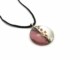 Murano Glass Necklaces - Murano Glass Necklaces in curved shape - COLV0320 - 40 mm in diameter - Amethyst