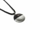 Murano Glass Necklaces - Murano Necklace with round bicolored pendant - COLV401 - Black