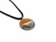 Murano Glass Necklaces - Murano Necklace with round bicolored pendant - COLV401 - Brown
