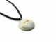 Collane in Vetro Murano - Collana Murano, pendente tondo bicolore - COLV401 - Bianco