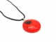 Murano Glass Necklaces - Murano Glass Necklaces with transparent glass - COLV0405 - Red