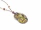 Murano Glass Necklaces - Murano glass oyster Necklaces - COLV0S01 - 50x30 mm - Amethyst