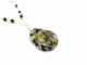 Murano Glass Necklaces - Murano glass oyster Necklaces - COLV0S01 - 50x30 mm - White