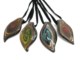 Murano Glass Necklaces - Murano glass foil necklace - PELUFPA - 55x25 mm - Assorted Colours