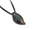 Murano Glass Necklaces - Murano glass foil necklace - PELUFPA - 55x25 mm - Azure