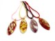 Murano Glass Pendants - Murano Pendant oval shape long - COLV0209 - 50X22 MM - Assorted Colours