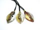 Murano Glass Pendants - Murano Glass leaf Pendants - COLV0234 - 50x30 mm - Assorted Colours